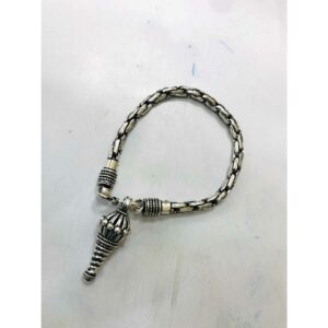 92.5 Sterling Silver Baby(Baccha,Children,Kids) Rajwadi Kada Ms-3668
