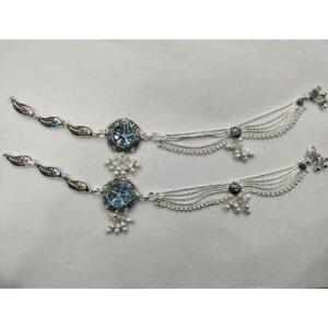 Ganga Jamna Half Chain And Half Casting Payal Ms-3660