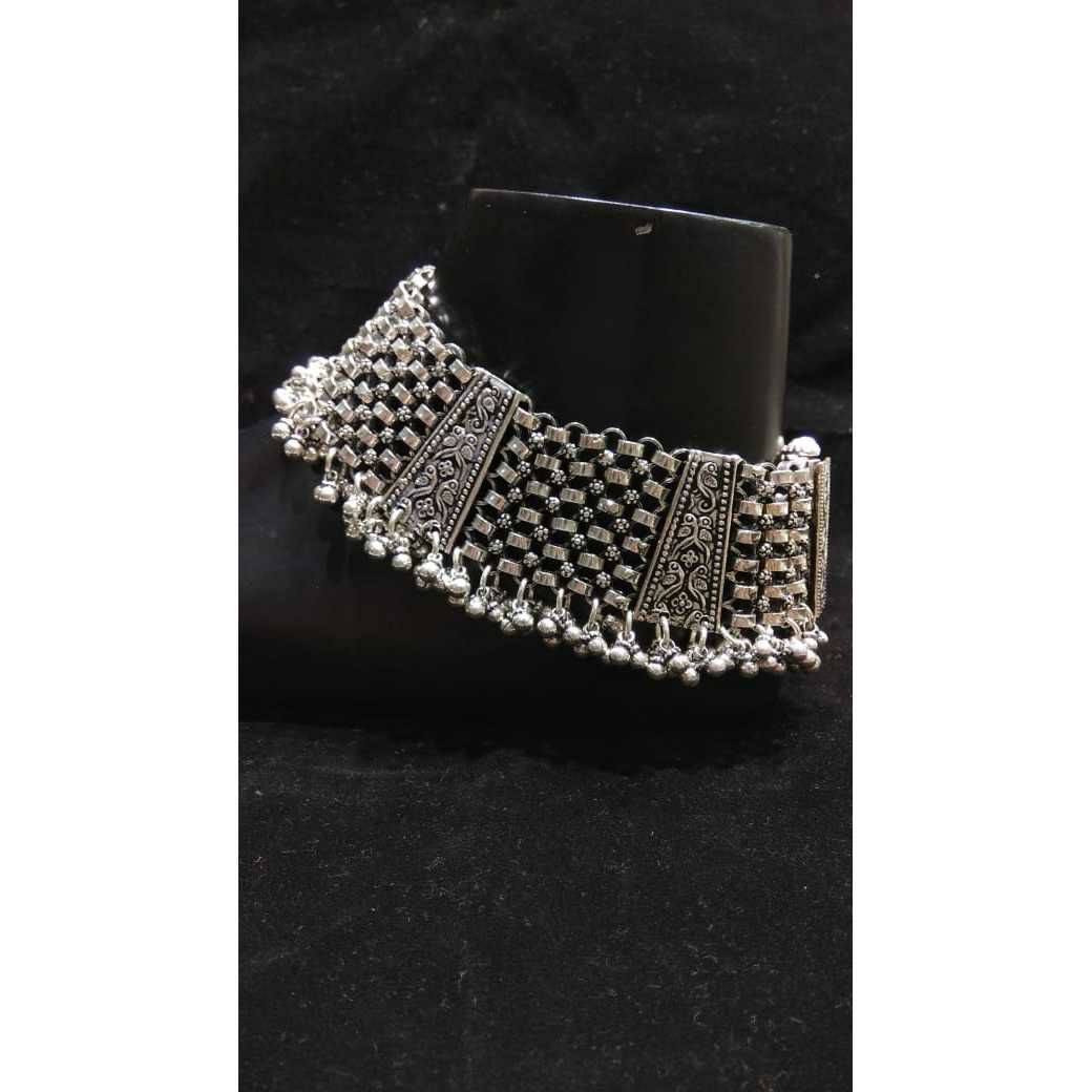 92.5 Sterling Silver Premium Heavy Look Round Khili Payal(Anklet) Ms-3448