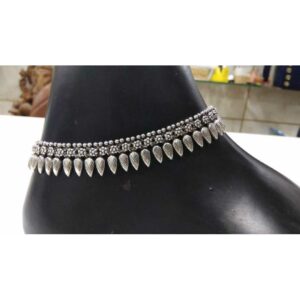 92.5 Sterling Silver Antique Anklet Ms-3387