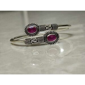 92.5 Sterling Silver Adjustable Indian Bracelet Ms-3292