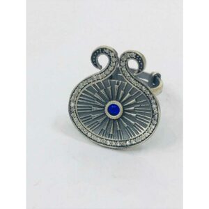 92.5 Sterling Silver Peacock Style Premium Ring Ms-3291