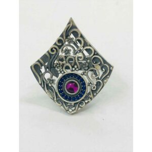 92.5 Sterling Silver Heavy Finish Super Look Ring Ms-3289