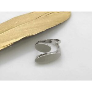 92.5 Sterling Silver Dual Finish Ring Ms-3142