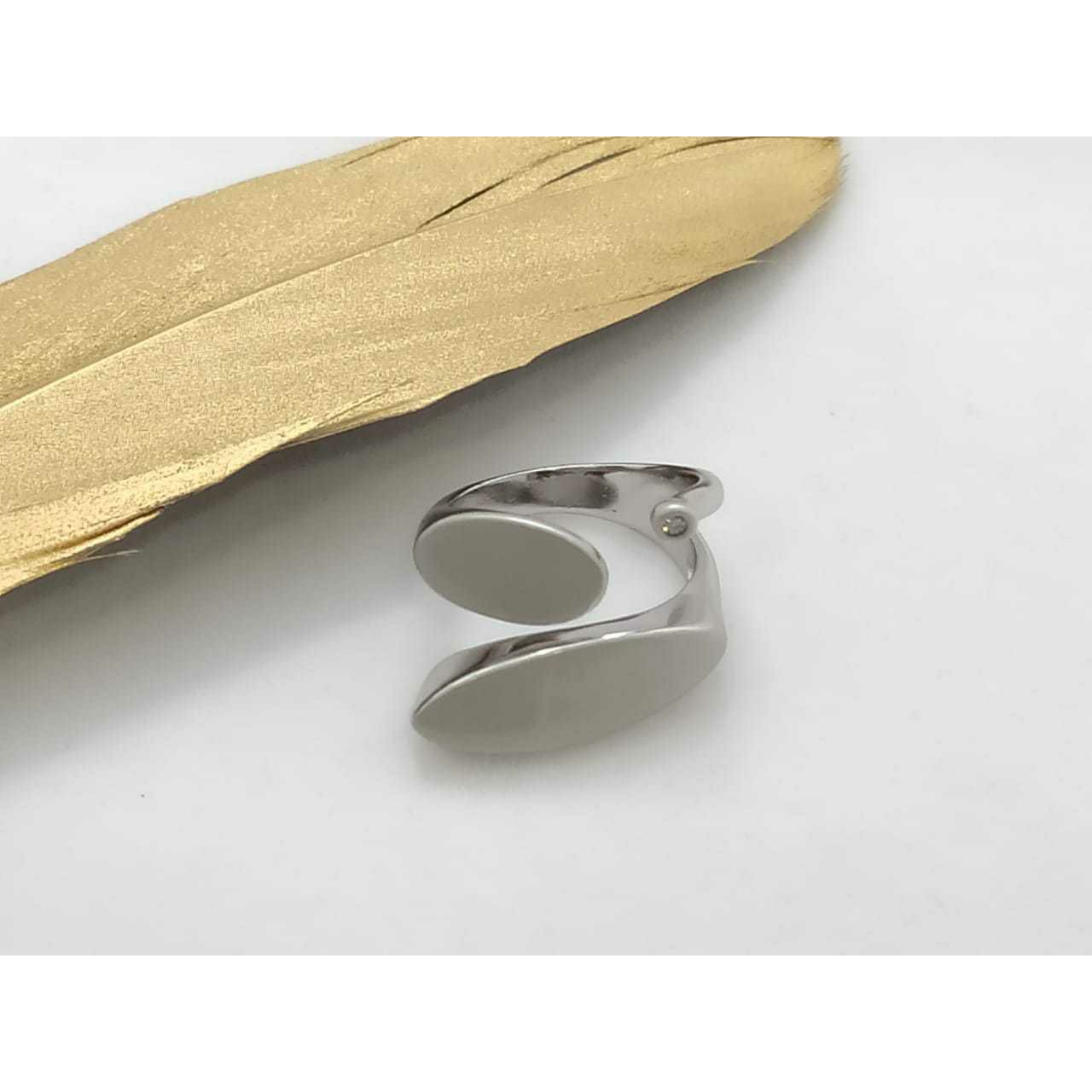 92.5 Sterling Silver Dual Finish Ring Ms-3142