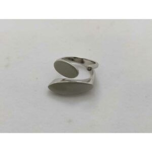 92.5 Sterling Silver Handfree Style Dezine Adjustable Ring Ms-3131