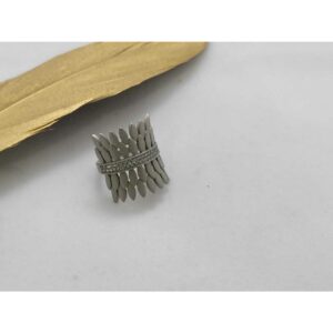 92.5 Sterling Silver Micro Rodyam Premium Ring Ms-3122