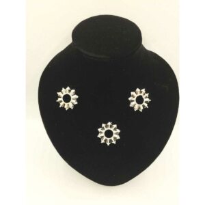 92.5 Sterling Silver Rodyam Light Weight Pendant Set Ms-3094
