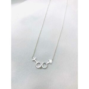 92.5 Sterling Silver Hollow Chain With Pendant(Dokiya) Ms-3068