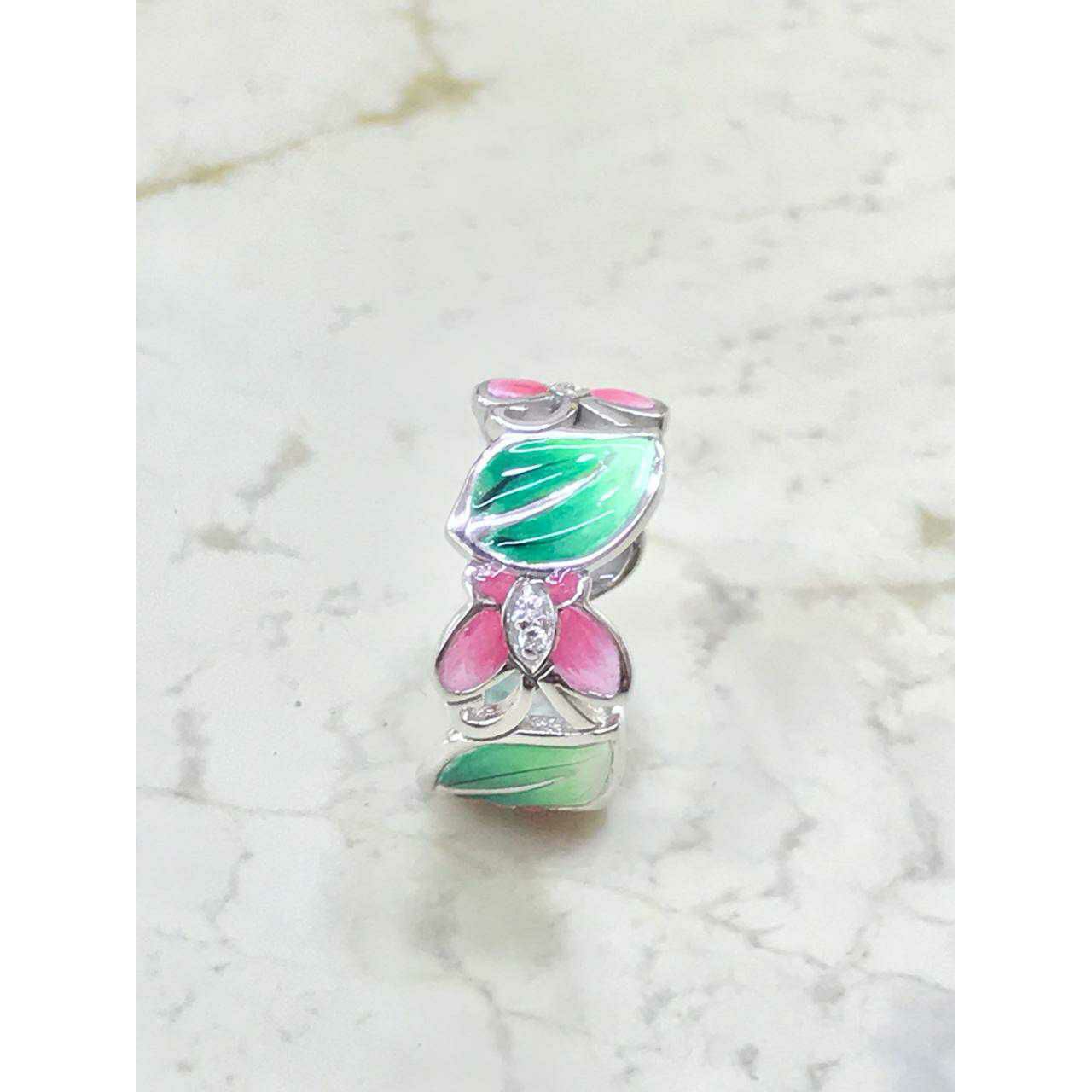 92.5 Sterling Silver Butterfly Look Deziner Broad Toe Ring Ms-3037