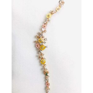 92.5 Sterling Silver Rose Gold Plating Bracelet Ms-3022