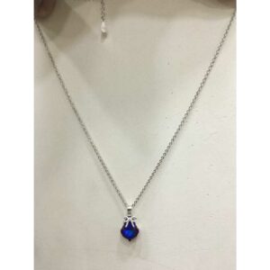 92.5 Sterling Silver Chain With Beautiful Pendant(Dokiya) Ms-2955