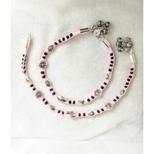 92.5 Sterling Silver Ladies Different Coclour Anklet Ms-2893