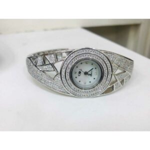 92.5 Sterling Silver New Micro White Dimond Watch Ms-2880