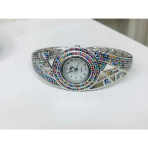 92.5 Sterling Silver Fancy Clock Ms-2877