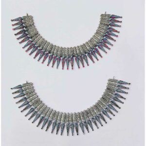 92.5 Sterling Silver Heavy Weight Oxodized Mina Handmade Round Anklet(Payal) Ms-2847