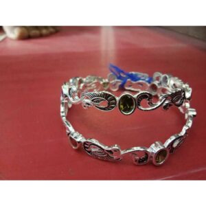 Oxodize Peacock & Duck Pis Oval Dimond Semi Micrositting Bangle(Kadli,Kangan,Kada,Patla) Ms-2601