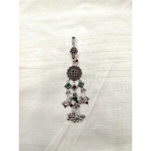 Single Aakda Oxodize Pis Antique Pearl(Moti) Juda Ms-2518