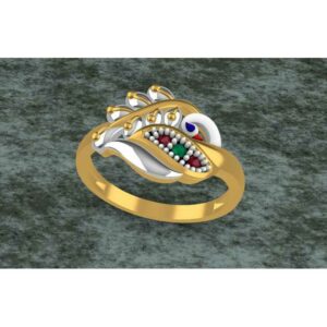 Gold Finish Toe Ring Bichiya(Vichiya) Ferva Ms-2491