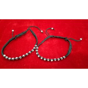 Black(Kala) Moti White (Safed) Para Dori(Thread) Payal Ms-2092