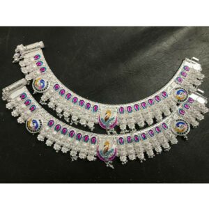 Fancy Peacock Casting Pis Salang Casting Mina Pis Round Goal Khili Payal Ms-2054