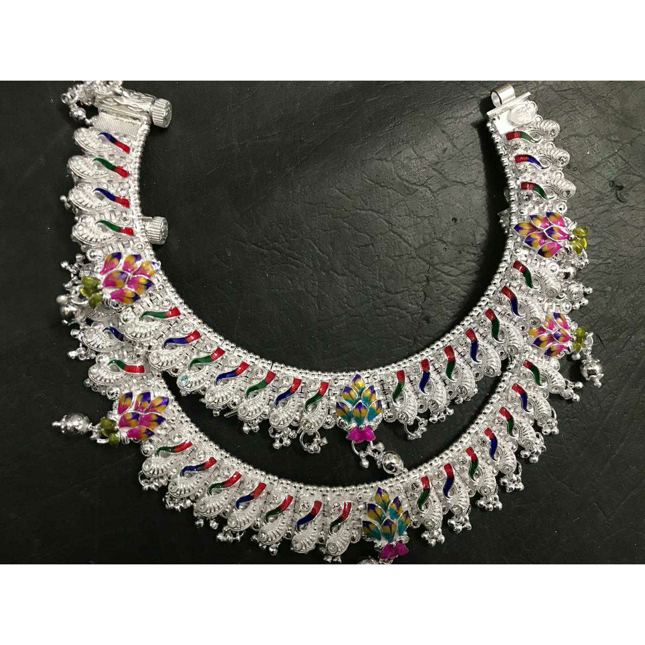 Coloring Plastic Vaccum Mina Pis Salang Casting Mungi(Gungi) Ghughru Round Goal D(Aamrapali,Kismat) Khili Payal Ms-2052