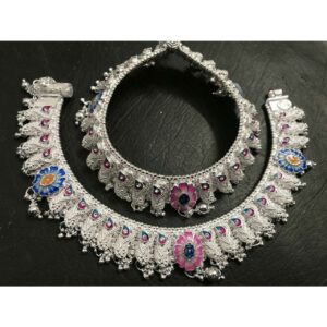 Fancy Plastic Mina Salang Casting Rajkoti D(Aamrapali,Kismat)Khili Round Goal Payal Ms-2049