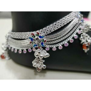 Jula Chain Milan Peacock Casting Dimond Payal Ms-1993