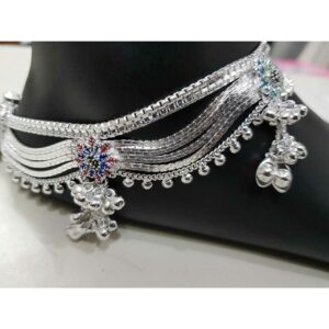 Sadak Chain Dabal Box Jula Mina Casting Rajkoti Type Payal Ms-1985