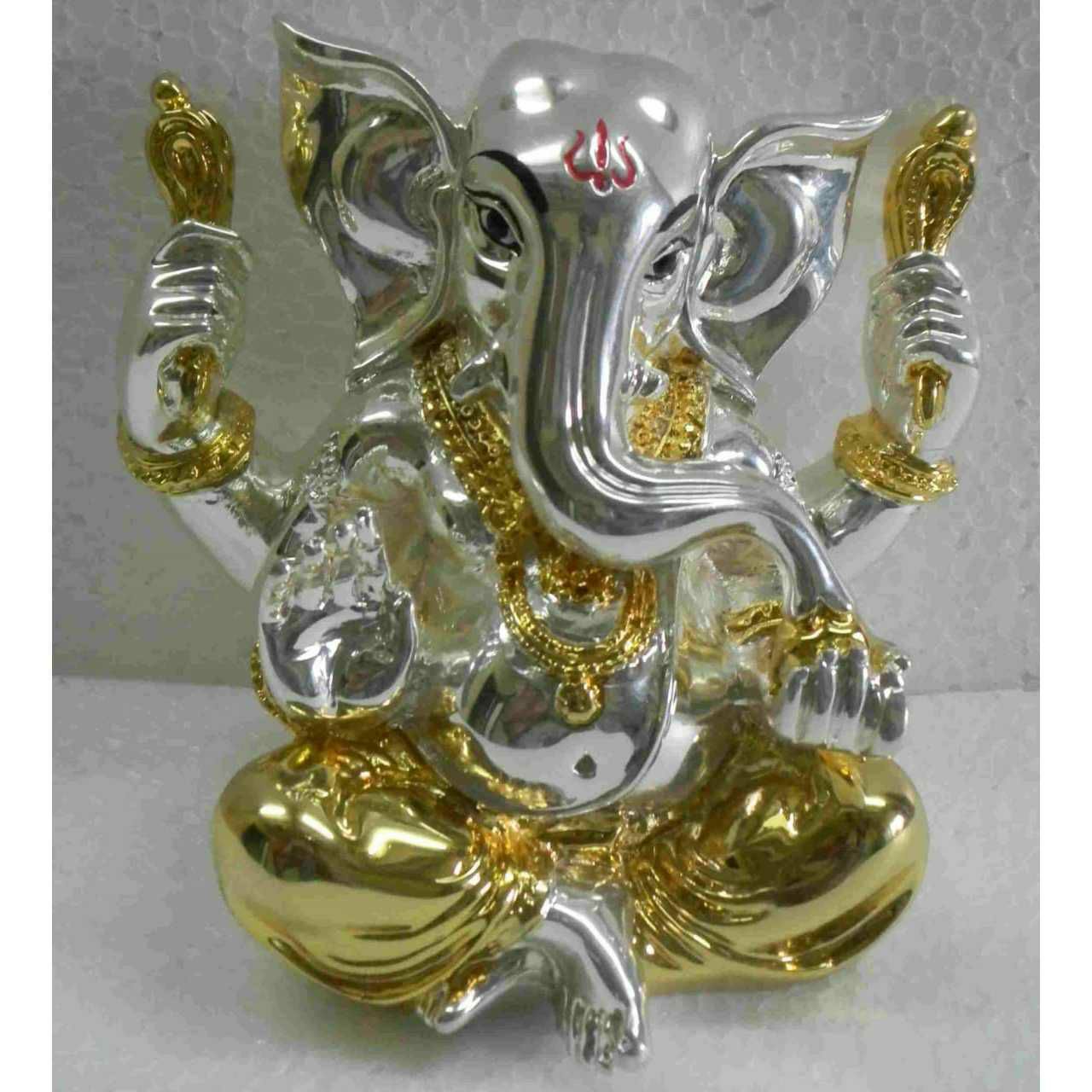 2(Two) Tone,Silver Good,Ganga Jamna Ganpatiji Murti(Bhagvan,God, Idols) Ms-1894