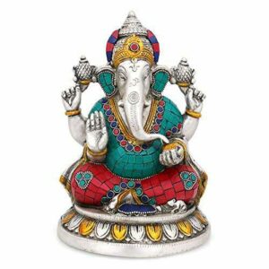Fancy Mina Stone Ganpatiji Murti(Bhagvan,God,Idols) Ms-1887
