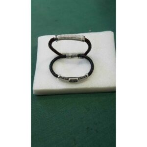 Black Rubber Kada Bracelet Ms-1724