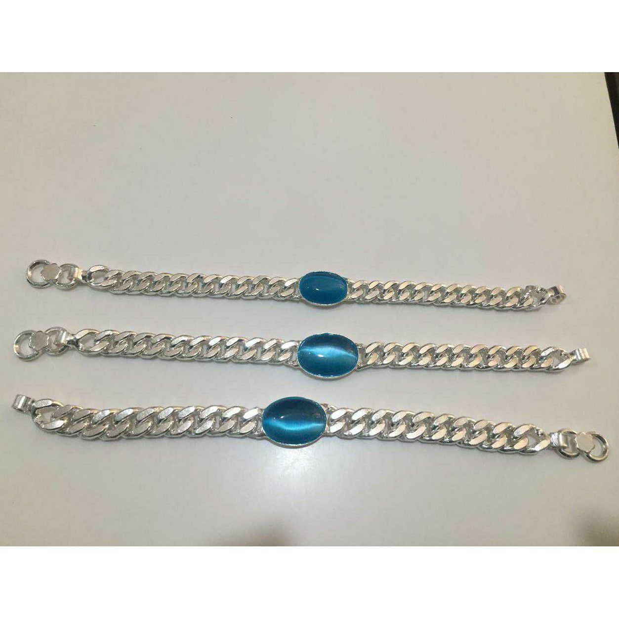 Jents Karap Chain Middle Blue Stone Salman Laki Ms-1347