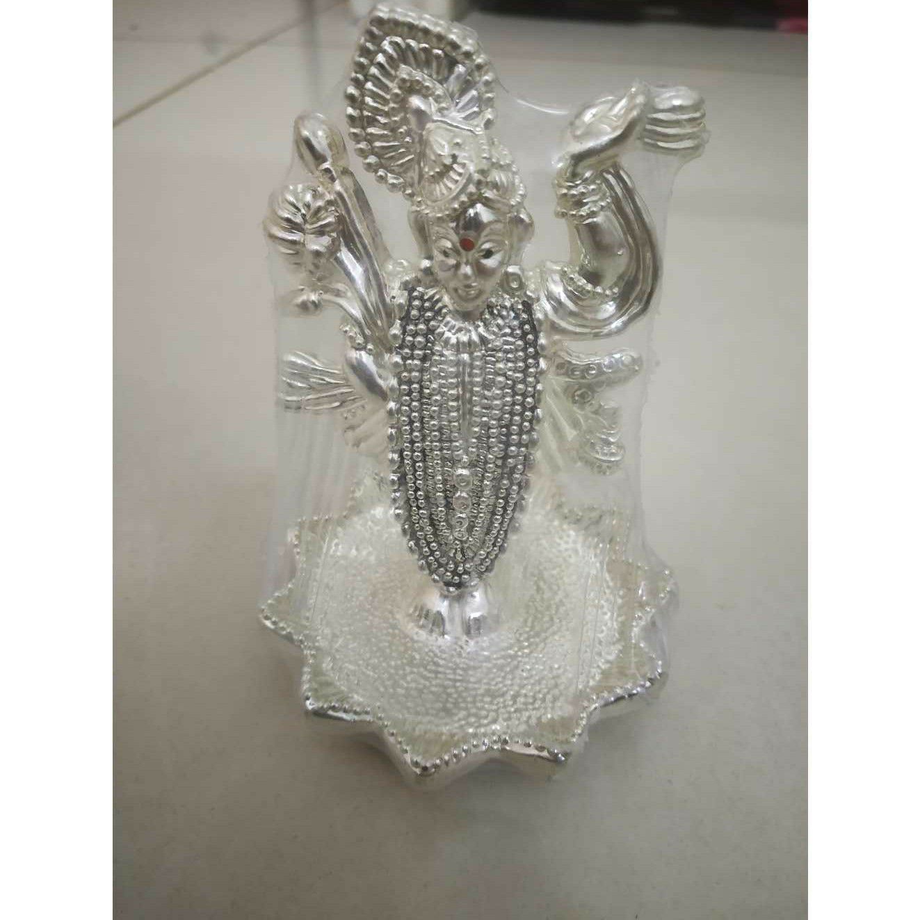 Hollow Nice Antique Plate Shreenathji Murti(Bhagvan,God,Idols)