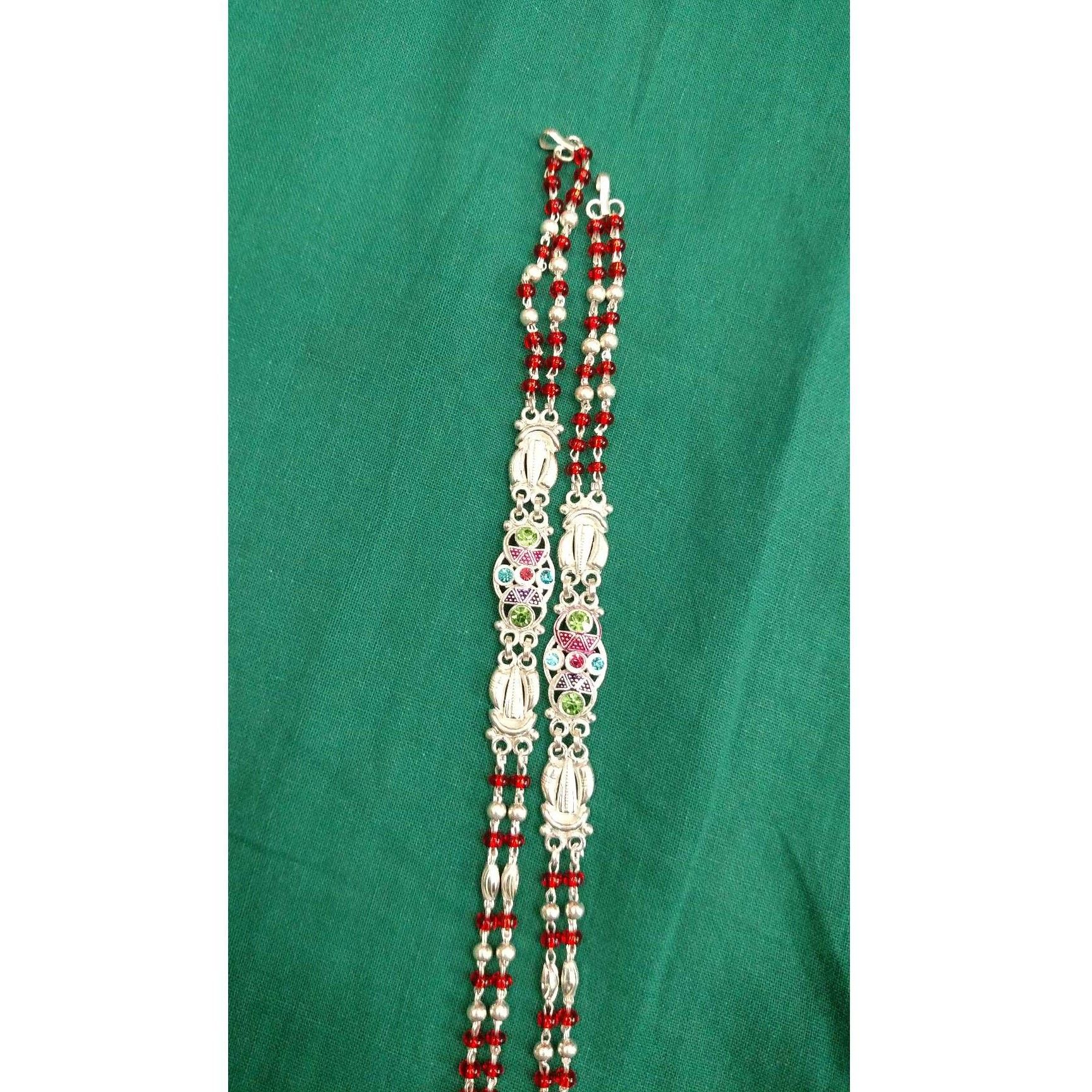 Red(Lal) Moti Plaster Mangalsutra