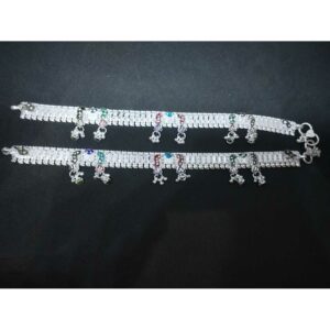 3 Line Indian Traditional Rajkoti Payal