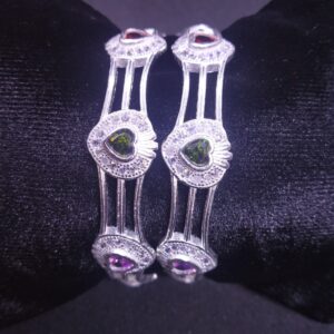 Antique inside dil sterling silver micro bangali(kadli) 51