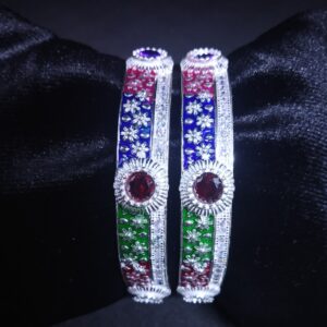 antique colorful Mina stone bangle