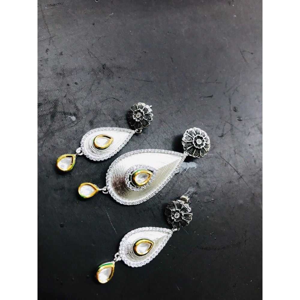 92.5 sterling silver antique pendant set