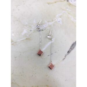 92.5 Sterling Silver Chain Earrings