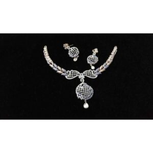 92.5 Sterling Fancy Silver Necklace Set