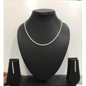 92.5 Sterling Silver Classic Necklace Set