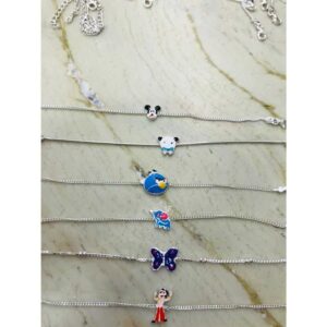 92.5 Sterling Silver Kids Bracelet Rakhdi