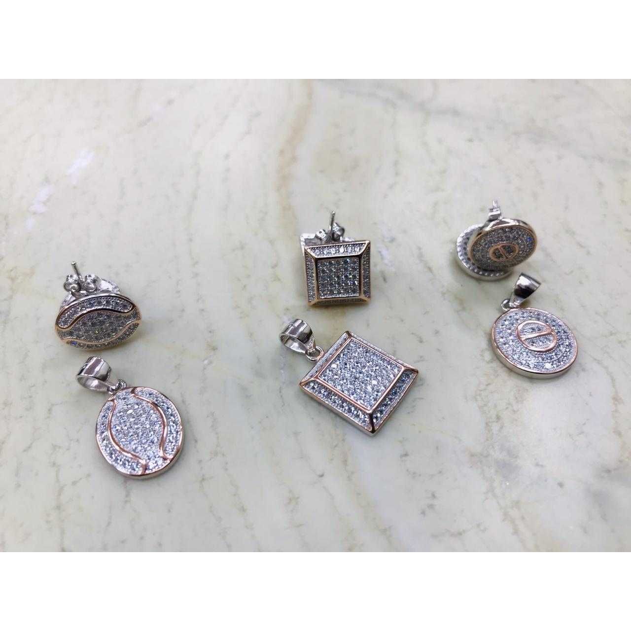 92.5 Sterling Silver Pendant Set