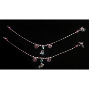 Silver Charming Natural Payal