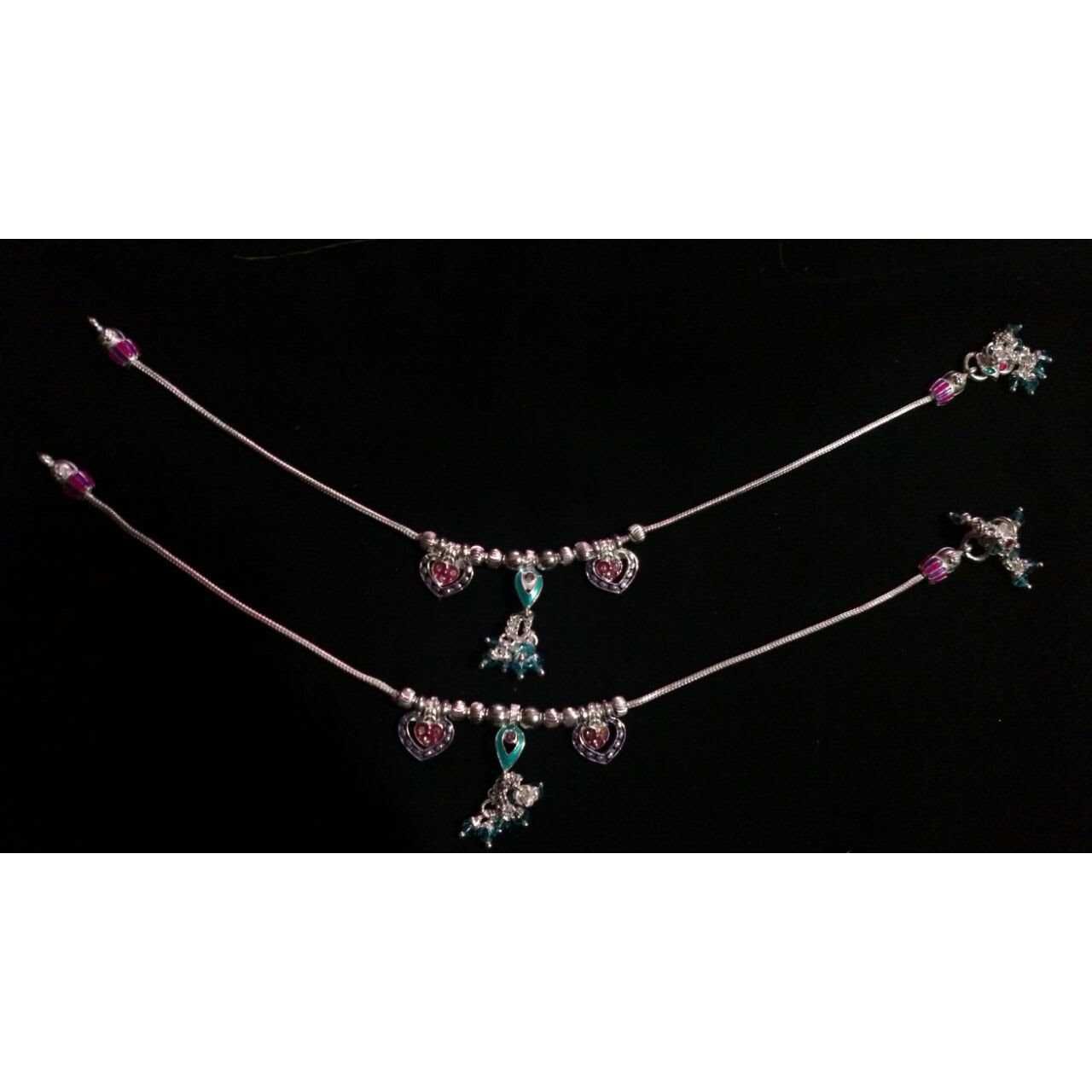 Silver Charming Natural Payal