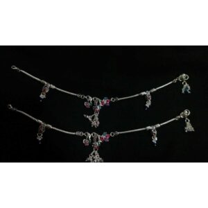 Silver Fancy Natural Payal