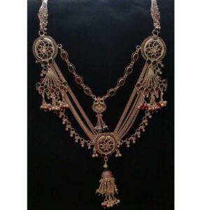 Silver Indian Ladies White Stylish Kandora