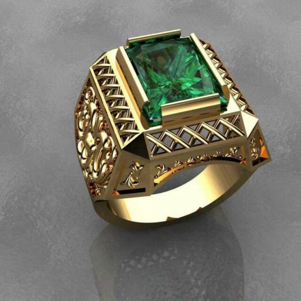 22K Gold Gents Indian Fancy Ring