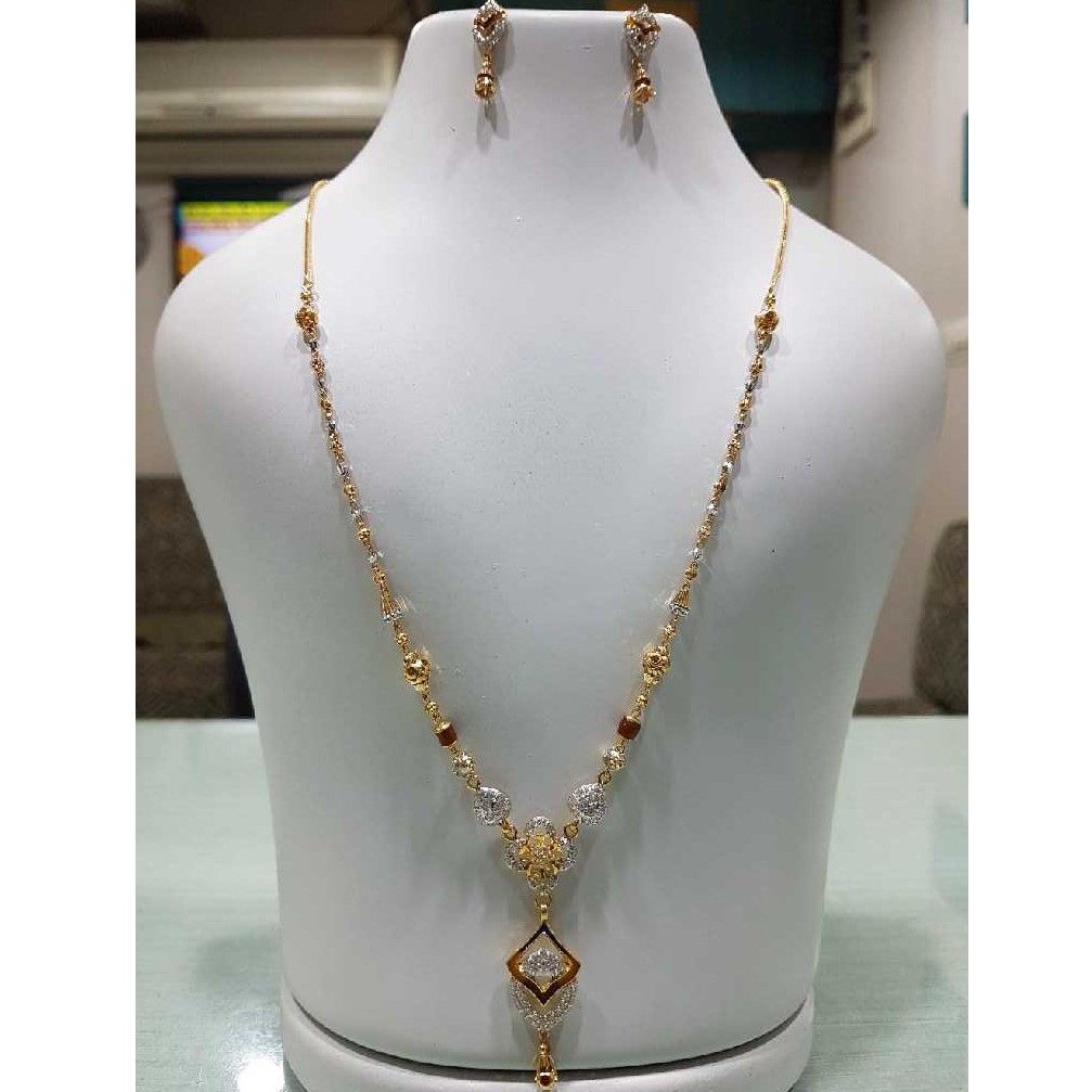 22K / 916 Gold Vertical Modern Stylish Dokiya Set